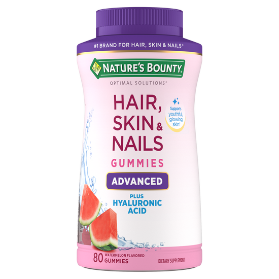 Advanced Hair, Skin & Nails + Hyaluronic Acid Gummies